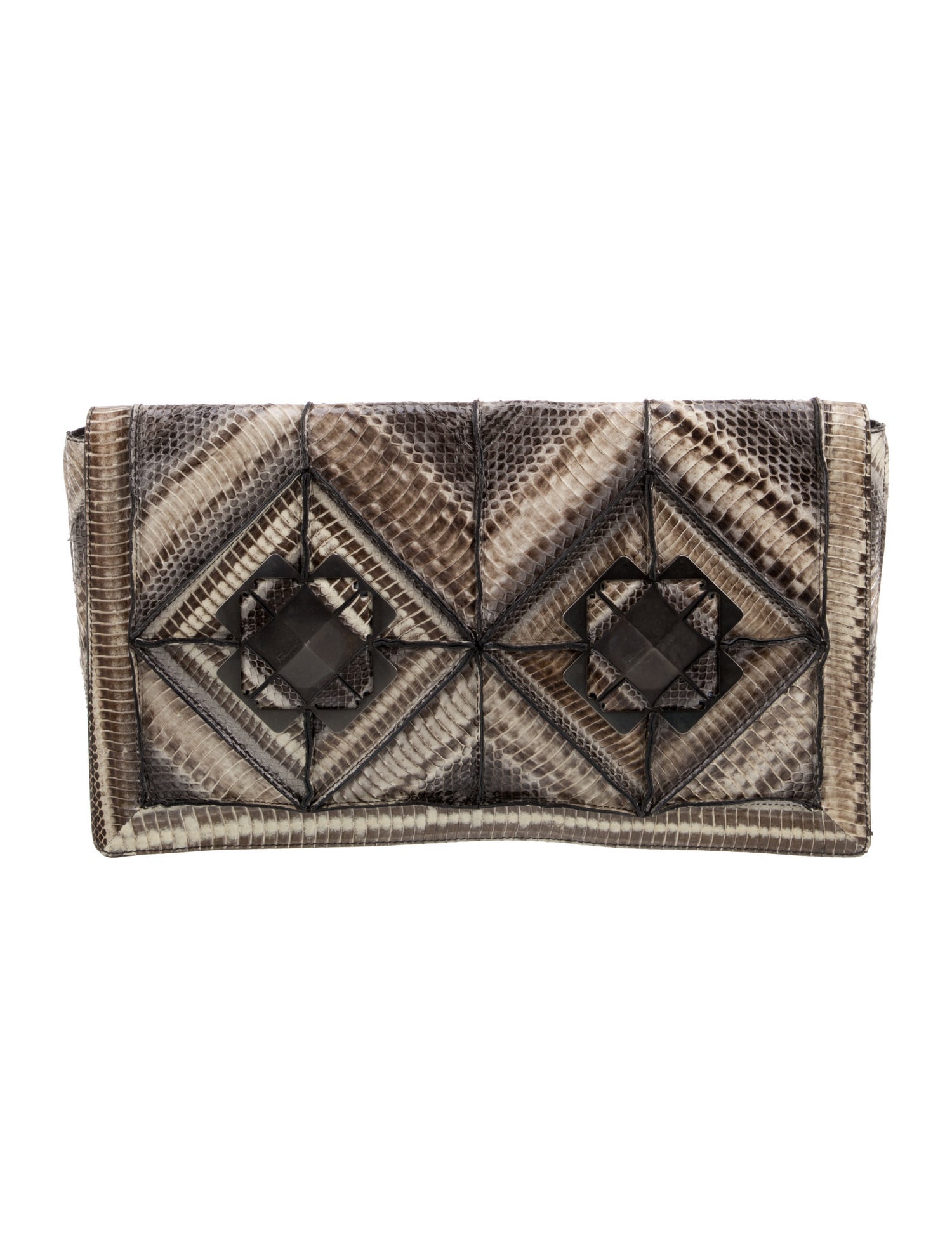 Salvatore Ferragamo Python Clutch