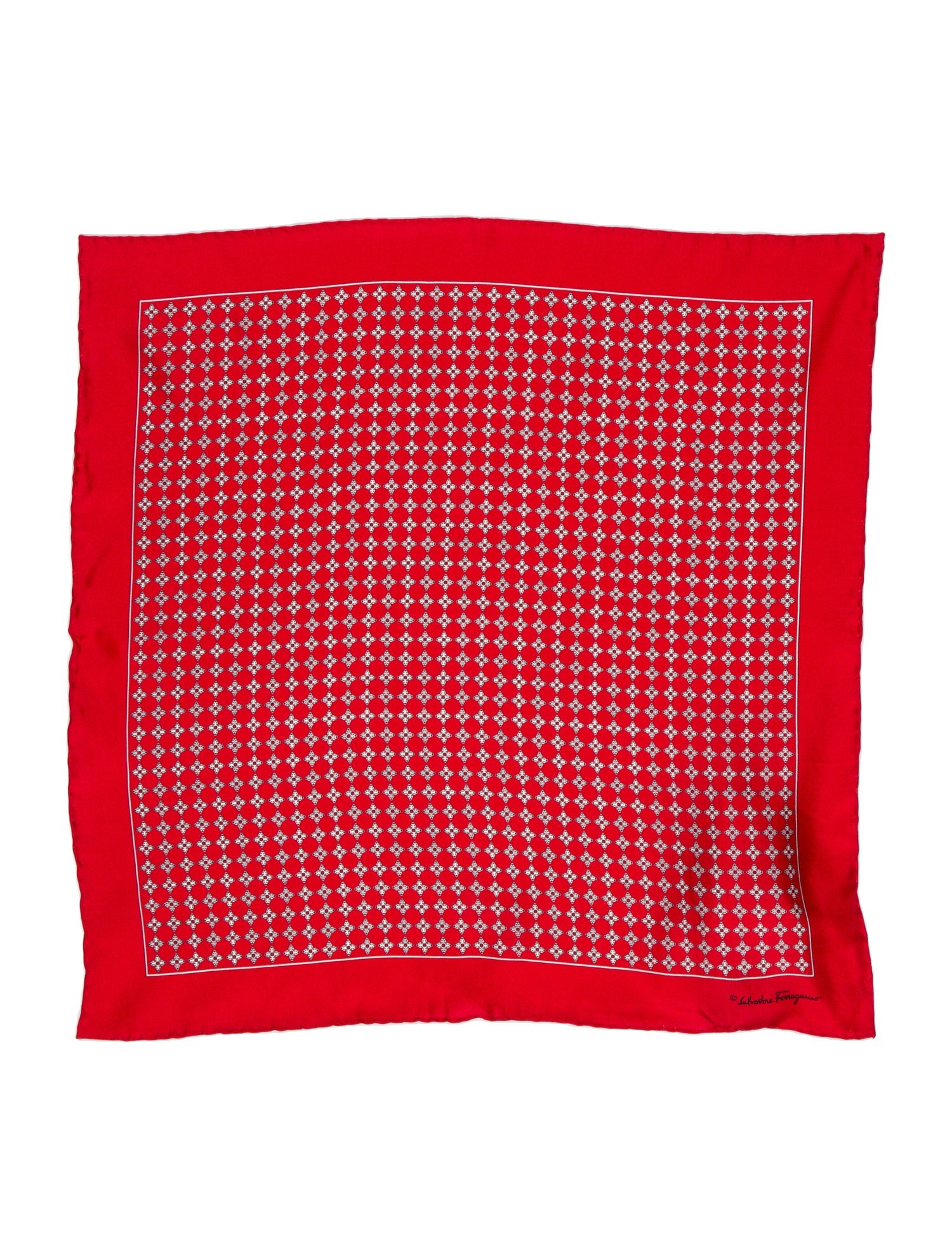 Salvatore Ferragamo Silk Printed Bandana w/ Tags