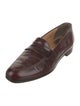 Salvatore Ferragamo Leather Tassel Accents Dress Loafers