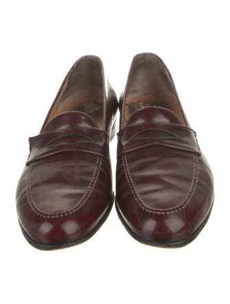 Salvatore Ferragamo Leather Tassel Accents Dress Loafers