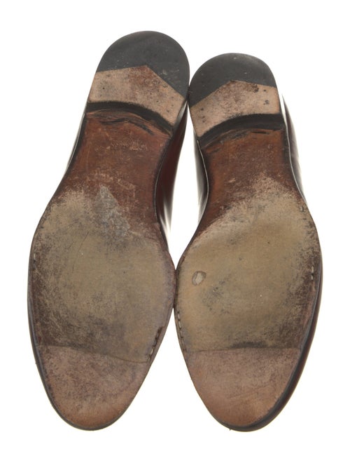 Salvatore Ferragamo Leather Tassel Accents Dress Loafers