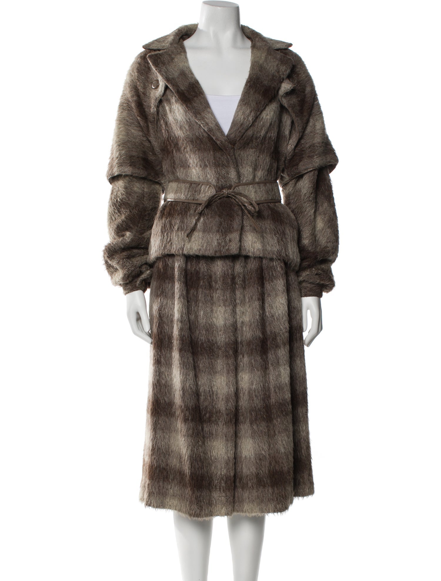 Salvatore Ferragamo Vintage Wool Skirt Set