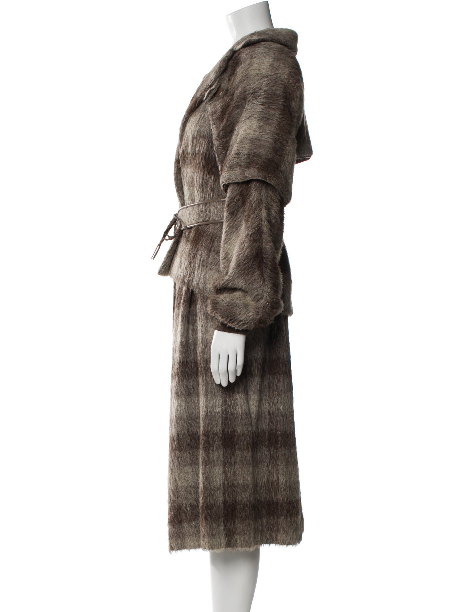 Salvatore Ferragamo Vintage Wool Skirt Set