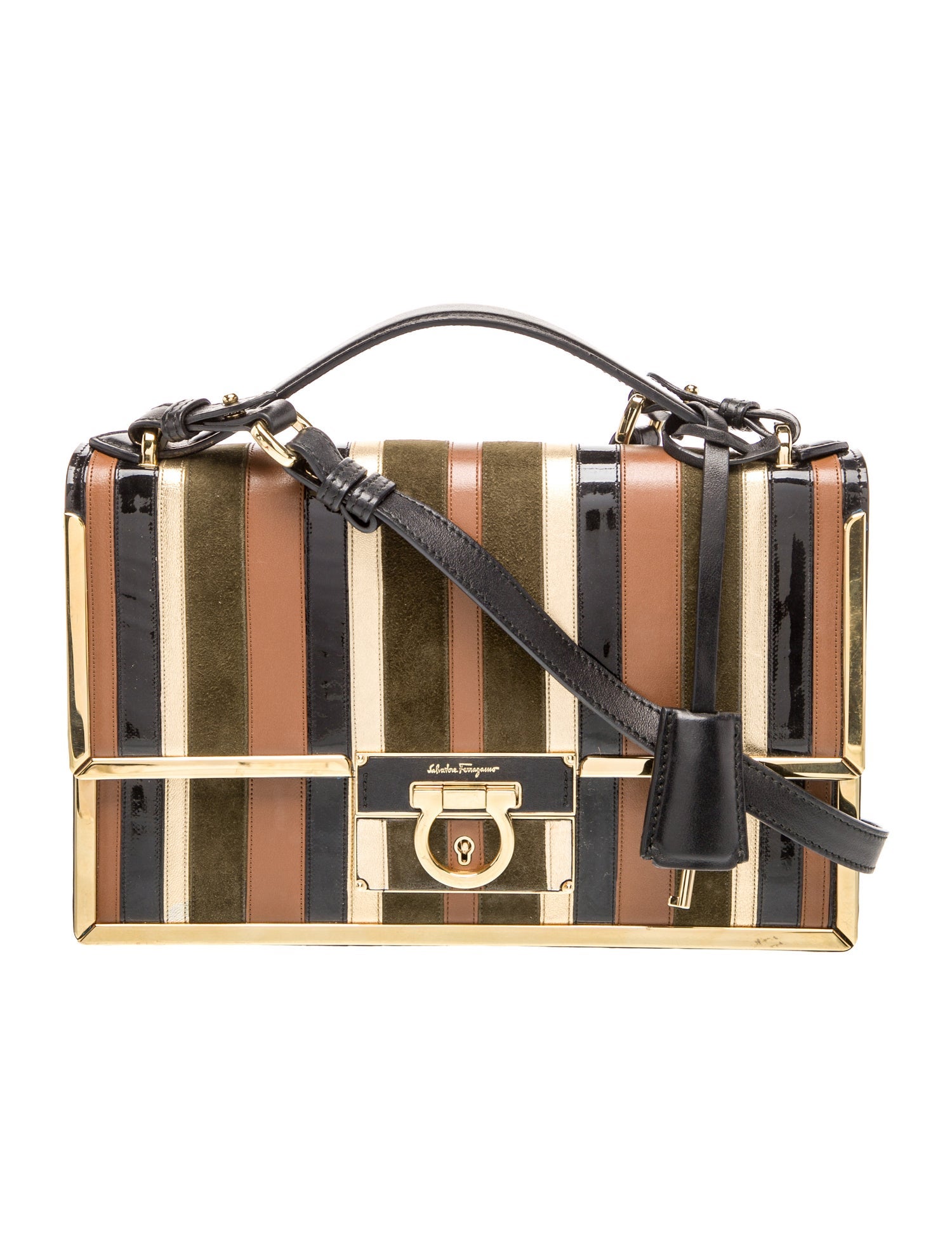 Salvatore Ferragamo Leather Top Handle Bag