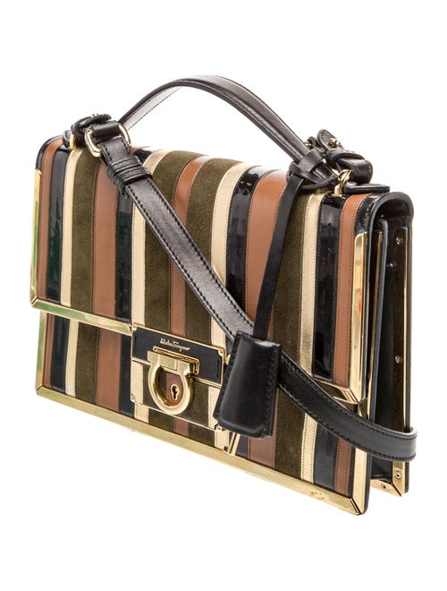 Salvatore Ferragamo Leather Top Handle Bag