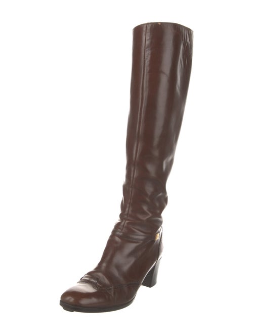 Salvatore Ferragamo Leather Riding Boots