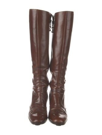 Salvatore Ferragamo Leather Riding Boots