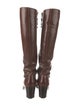 Salvatore Ferragamo Leather Riding Boots