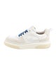 Salvatore Ferragamo Leather Lasercut Accents Sneakers