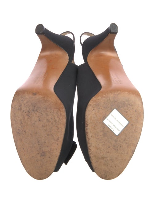 Salvatore Ferragamo Bow Accents Slingback Pumps