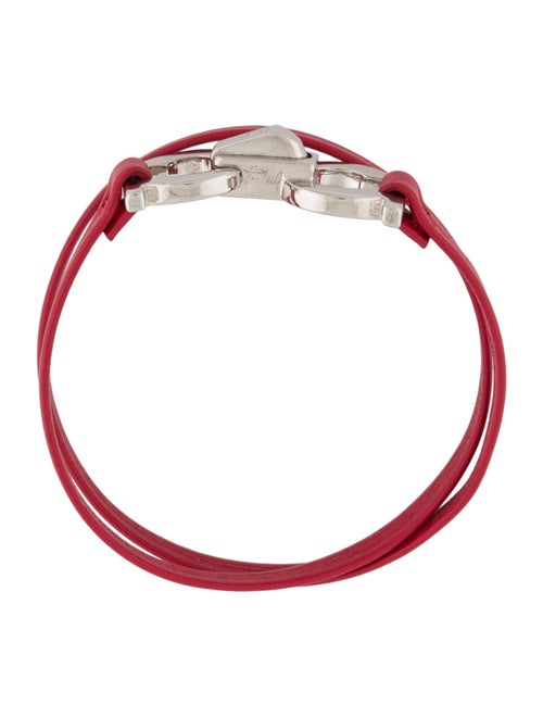 Salvatore Ferragamo Leather Gancini Bracelet
