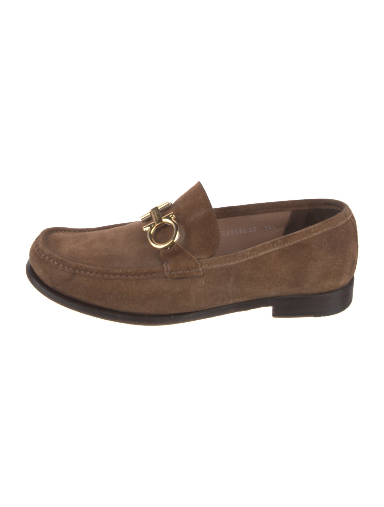 Salvatore Ferragamo Gancini Logo Suede Loafers