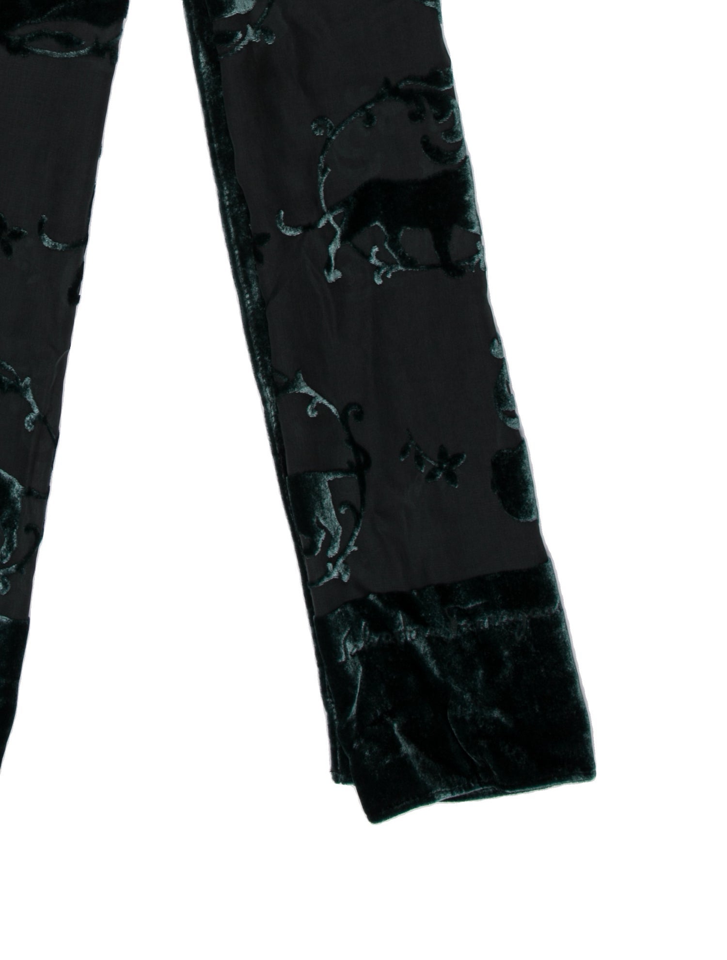 Salvatore Ferragamo Velvet Striped Scarf