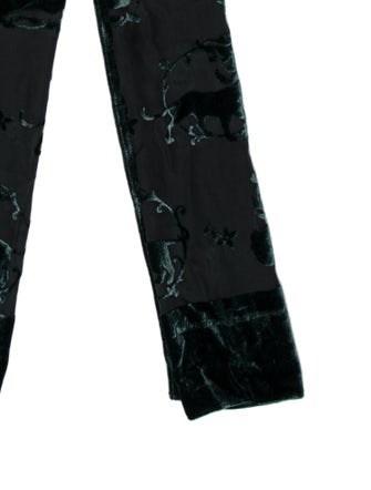 Salvatore Ferragamo Velvet Striped Scarf