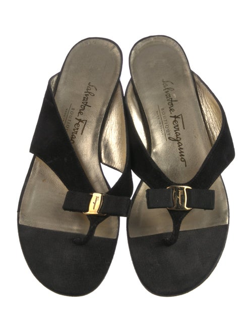 Salvatore Ferragamo Suede Slides