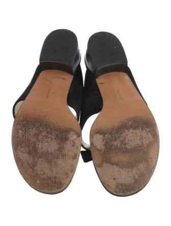 Salvatore Ferragamo Suede Slides