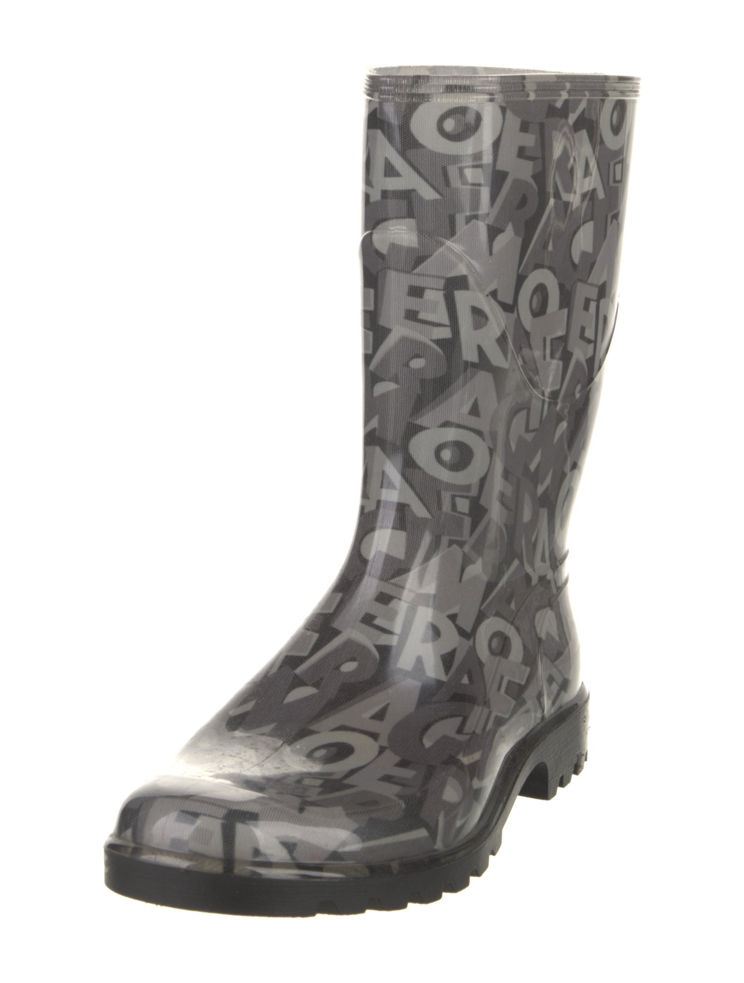 Salvatore Ferragamo Rubber Printed Rain Boots