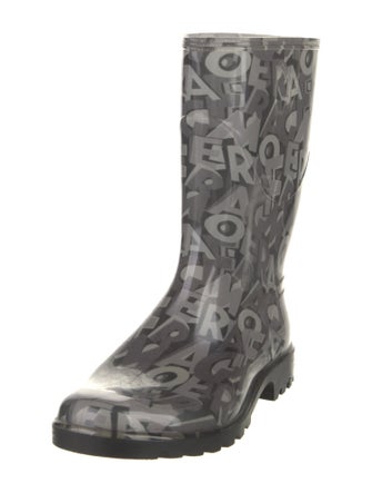 Salvatore Ferragamo Rubber Printed Rain Boots