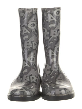 Salvatore Ferragamo Rubber Printed Rain Boots