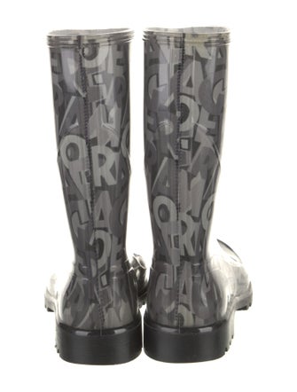 Salvatore Ferragamo Rubber Printed Rain Boots