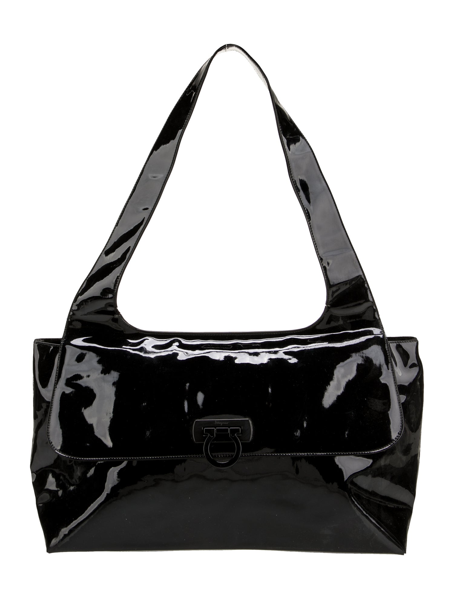 Salvatore Ferragamo Patent Leather Shoulder Bag
