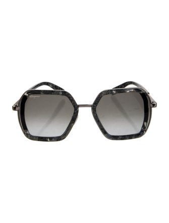Salvatore Ferragamo Oversize Gradient Sunglasses