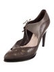 Salvatore Ferragamo Leather T-Strap Pumps