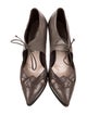 Salvatore Ferragamo Leather T-Strap Pumps