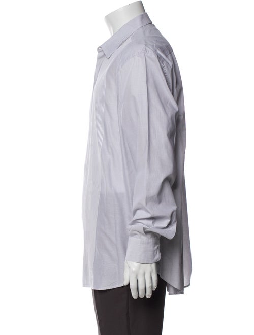 Salvatore Ferragamo Striped Long Sleeve Dress Shirt