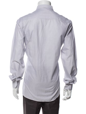 Salvatore Ferragamo Striped Long Sleeve Dress Shirt