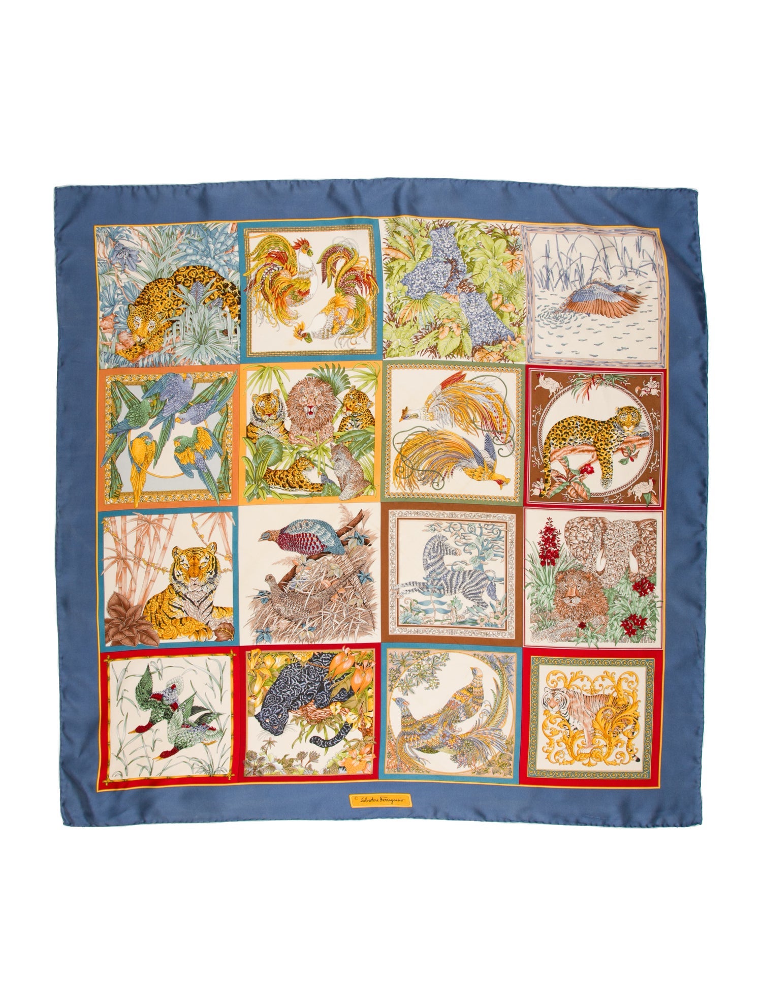 Salvatore Ferragamo Silk Printed Scarf