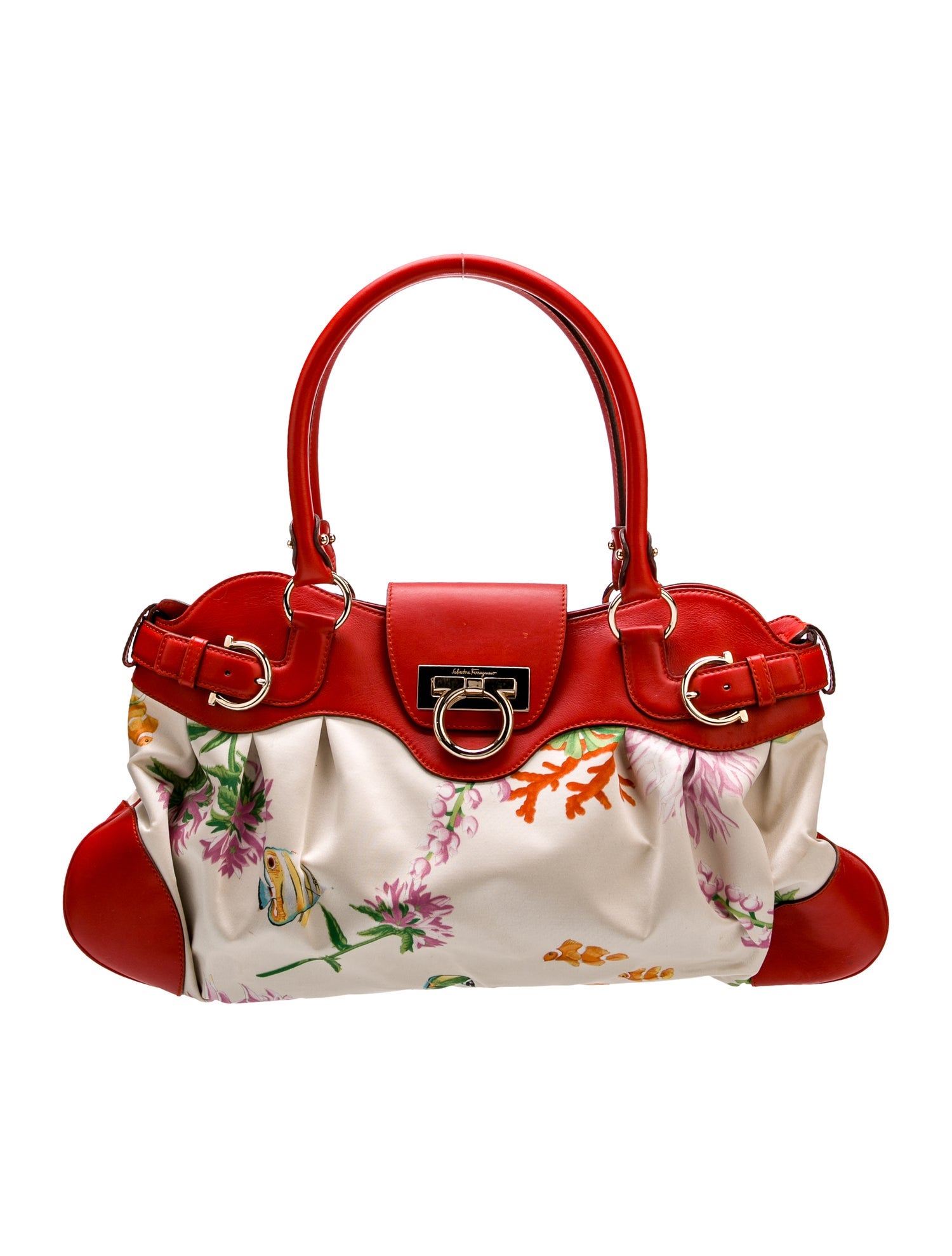 Salvatore Ferragamo Satin Shoulder Bag