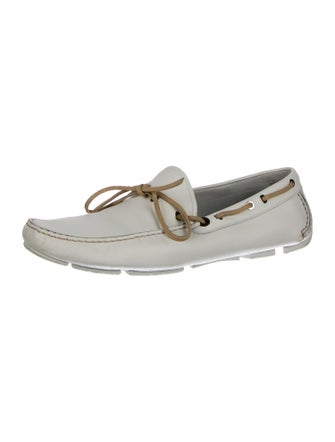 Salvatore Ferragamo Leather Boat Shoes
