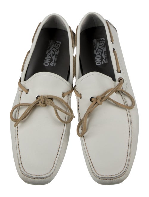 Salvatore Ferragamo Leather Boat Shoes