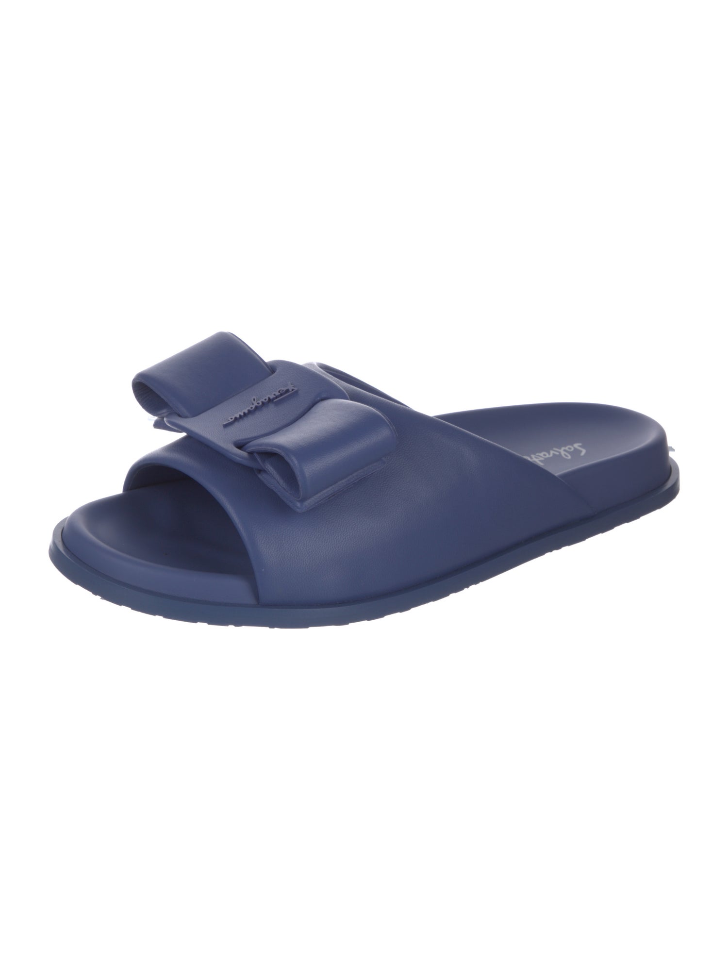 Salvatore Ferragamo Leather Slides