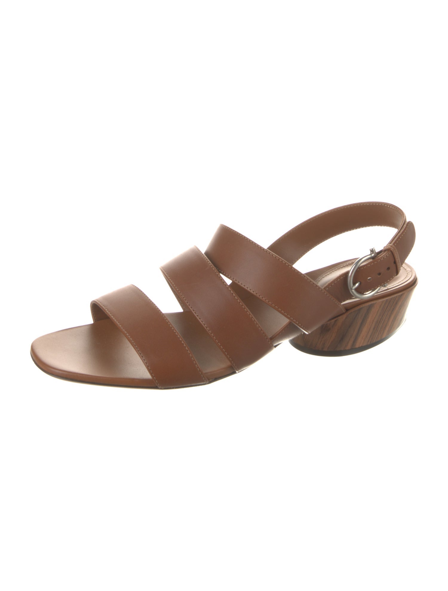 Salvatore Ferragamo Leather Slingback Sandals