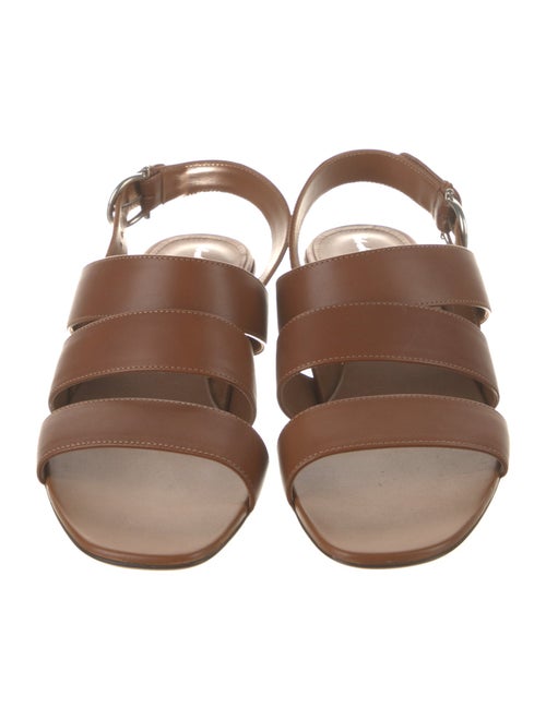 Salvatore Ferragamo Leather Slingback Sandals