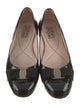 Salvatore Ferragamo Vara Bow Accent Patent Leather Flats