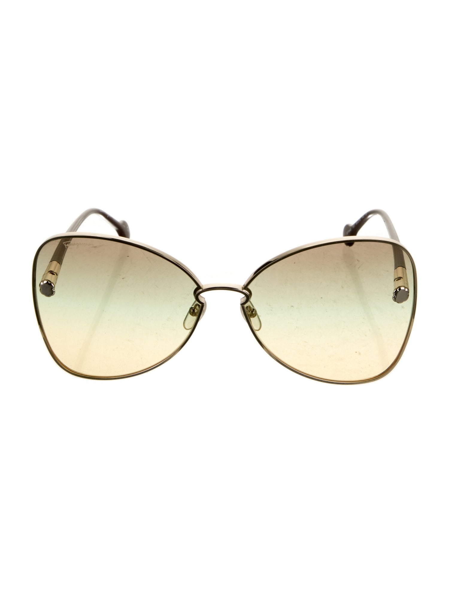 Salvatore Ferragamo Oversize Gradient Sunglasses
