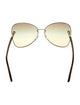 Salvatore Ferragamo Oversize Gradient Sunglasses