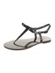 Salvatore Ferragamo Patent Leather T-Strap Sandals