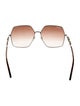 Salvatore Ferragamo Gancini Logo Oversize Sunglasses