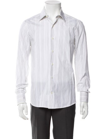 Salvatore Ferragamo Striped Long Sleeve Shirt