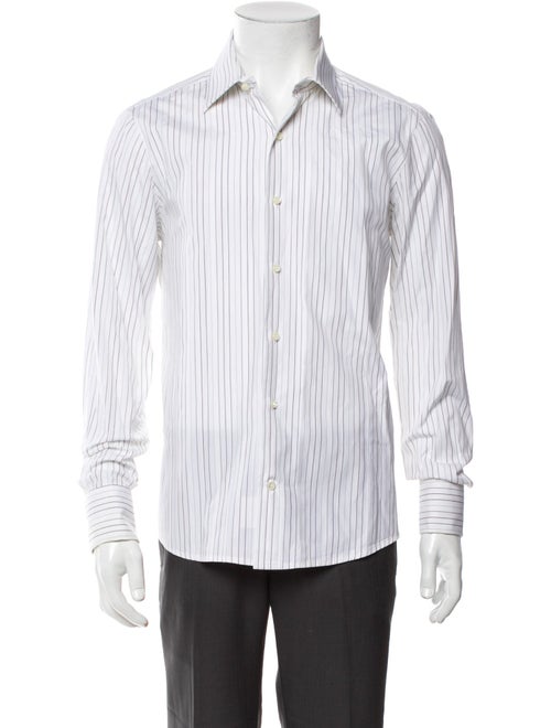 Salvatore Ferragamo Striped Long Sleeve Shirt