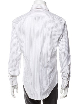 Salvatore Ferragamo Striped Long Sleeve Shirt