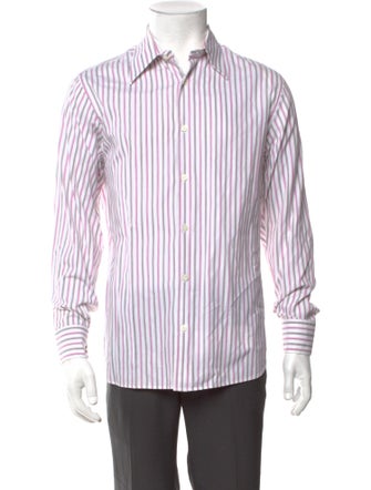 Salvatore Ferragamo Striped Long Sleeve Shirt