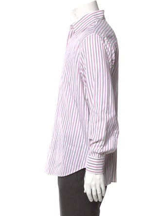 Salvatore Ferragamo Striped Long Sleeve Shirt