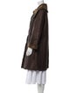 Salvatore Ferragamo Leather Faux Fur Coat