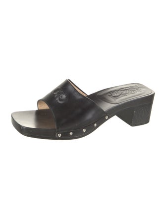 Salvatore Ferragamo Leather Slides