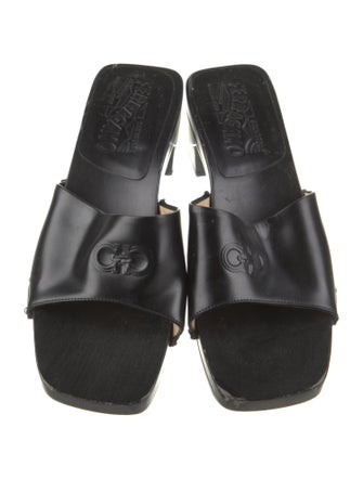 Salvatore Ferragamo Leather Slides